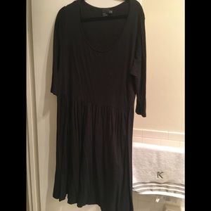 ASOS curve black dress with color dots